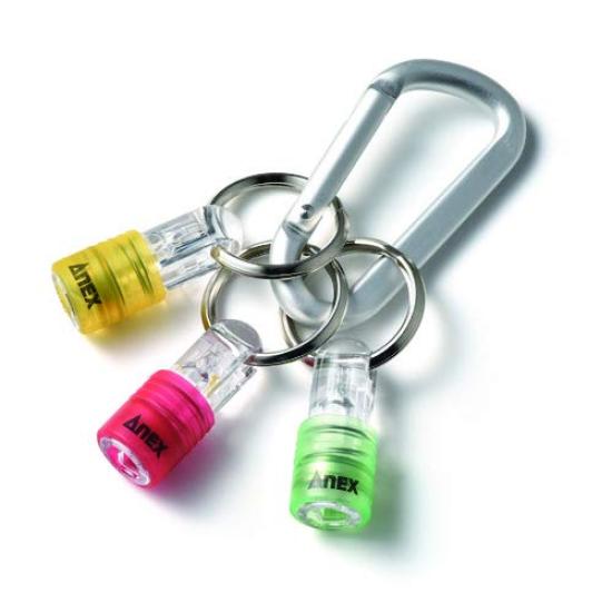 ANEX Bit Holder Quick Type with Set of 3 Carabiner, (Green/Yellow/Red) AQH-S1