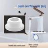 Washbasin Overflow Hole Sealing Plug - Round Sink Stopper Cover