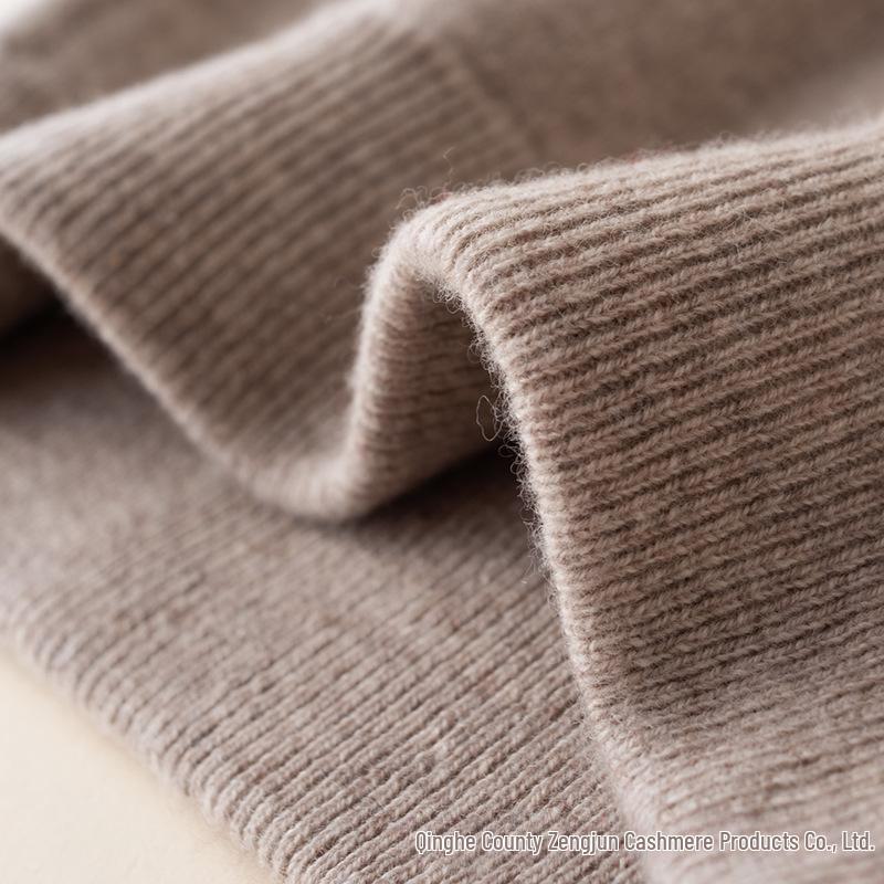 Dámská vlněná sukně střední délky s vysokým pasem a úzkým střihem - Podzimní/zimní trendy pletený hip style