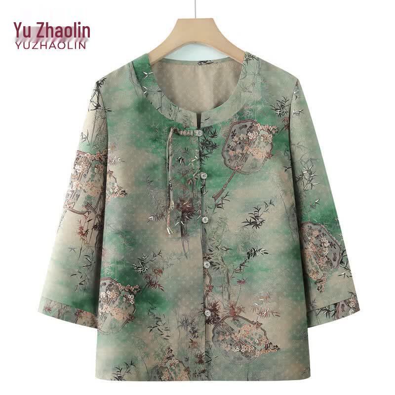 Yuzhaolin Women s Floral Print Summer Blouse 2XL