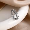 New 925 Silver Sunflower Crown Rings Size 6 7 8 9 Fashion Fine Jewelry For Women Girl Festival Gift