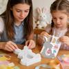 Easter Bunny Silicone Mold Hollow Folded Ear Bunny Plaster Mold Easter Bunny DIY Mold Making Candies Crafting Molds Ornaments