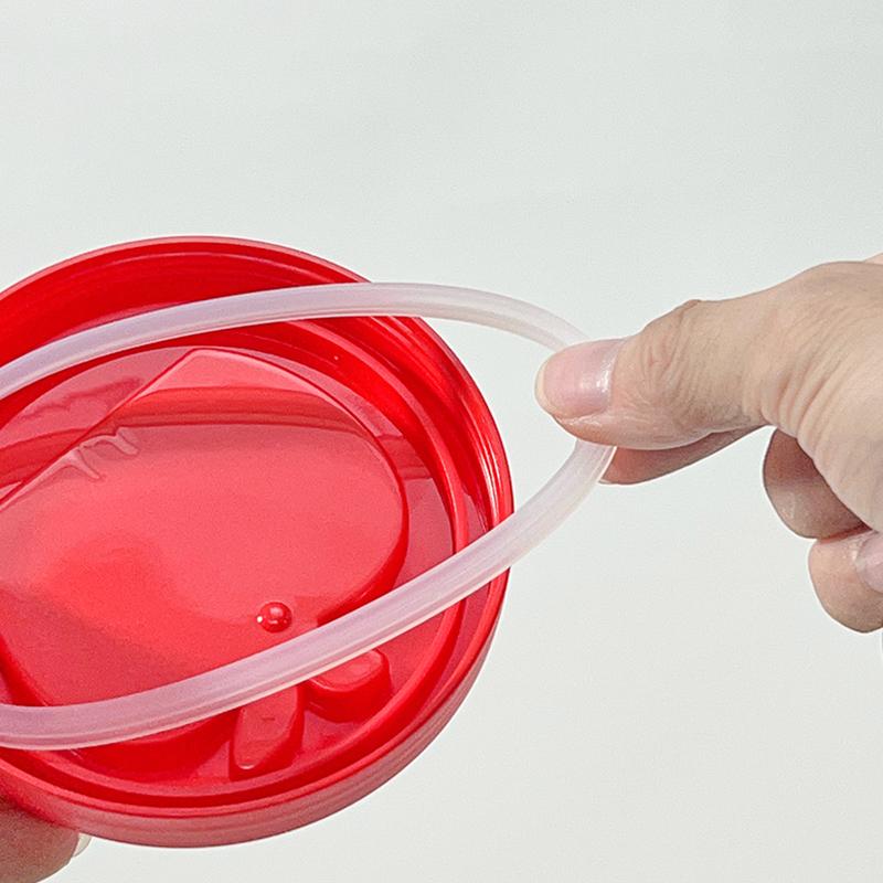 Double Wall Salad Cup Portable Leak Proof Oat Container With Fork&Handle Drain Fruit Cup Cute Breakfast Cup For Student