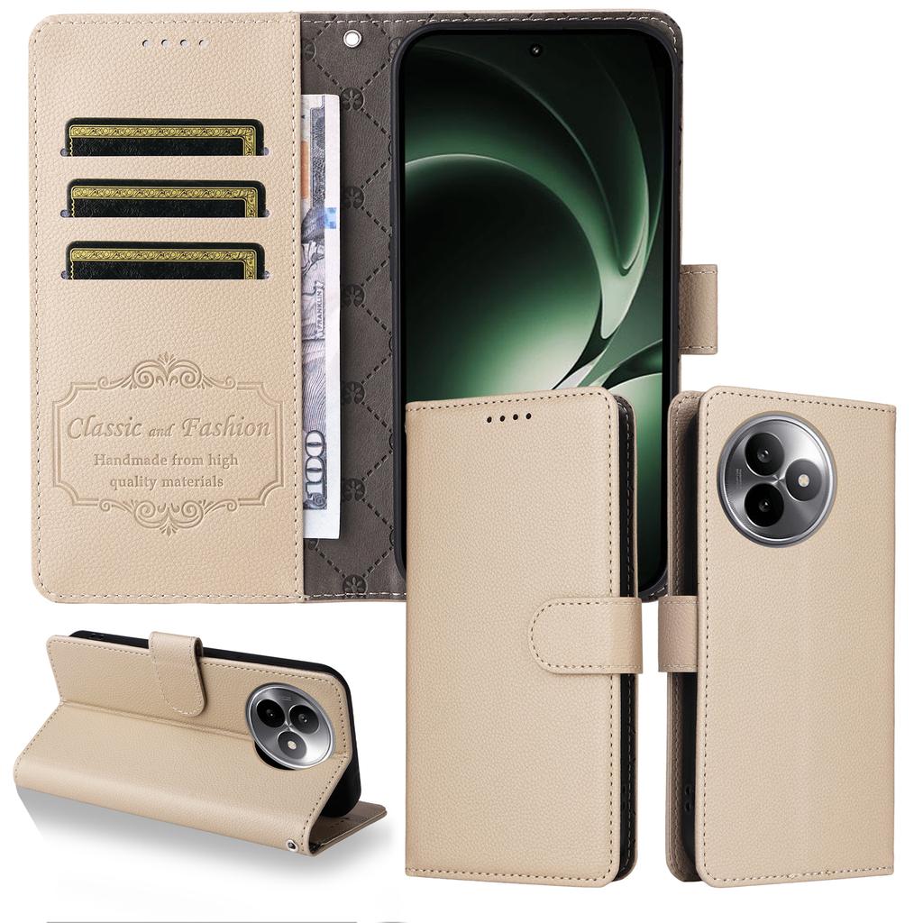 For Xiaomi Redmi K80 Ultra 5G Case RFID Blocking 3 Card Slots PU Leather Phone Cover with Wrist Strap