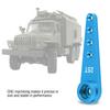 CNC Machining Aluminium Alloy 25T Servo Arm for WPL 1627 RC Truck (Blue)