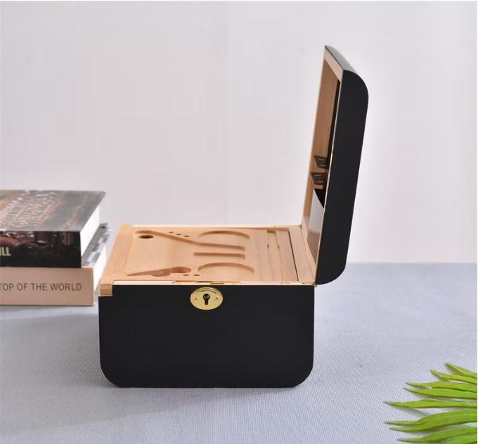 Premium Bambus Aufbewahrungskiste Bewegliches Rolltablett Holzbox Etui Crusher Organizer Raucherzubehör Werkzeuge Tischdekorationen