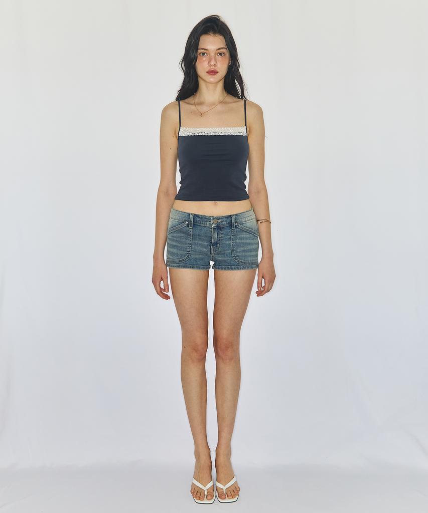 Yuhili Micro Denim Shorts / Light Blue