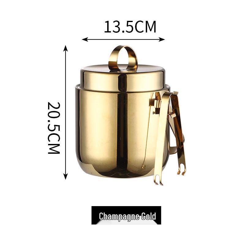 ZISIZ Golden Bowknot Champagne Ice Bucket