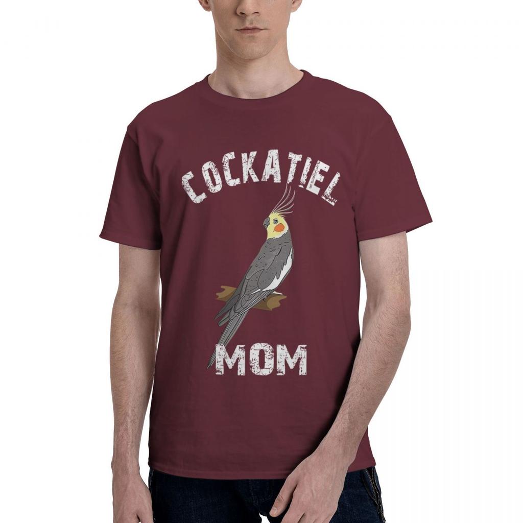 Cockatiel Mom Gift Cockatiel Parrot Bird Owner Gifts 100 Cotton Casual Breathable Confortable Vintage Designer Clothes Men Men