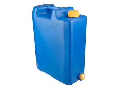 20-Liter-Wasserbehälter mit Kunststoff-Bodenventil