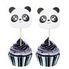 Cute Panda, Cake Topper, Cake Plugin, Creative Dessert Table Decoration, Panda Birthday Party Decoration