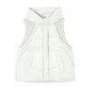 Women's Solid Color Zipper Fashion Pockets Stand-Up Collar Vest Top Coat
