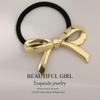 Minimalist Metal Hair Ring - New Korean Style High-End Ponytail Tie Rubber Band.