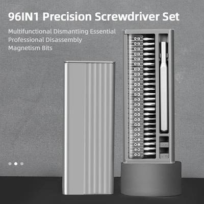 96 in 1 Präzisions-Schraubendreher-Set, professionelles Torx-Kreuzschlitz-Schraubendreher-Bit, magnetisches Mini-Reparaturwerkzeug für iPhone, Uhr, Xiaomi
