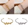 Fashionable Snake Open Cuff Bracelet Simple Bracelet Adjustable Wristband Great for Everyday Wear and Special Occasions