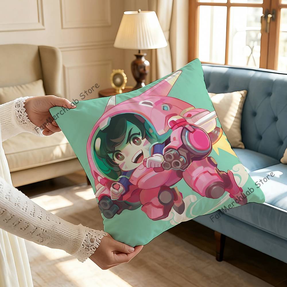 Pop Game OOverwatchS Pillowcase Pillowslip Cushion Plush Boys Girls Cartoon Anime Kawaii Decoration Kids Birthday Cute Gifts