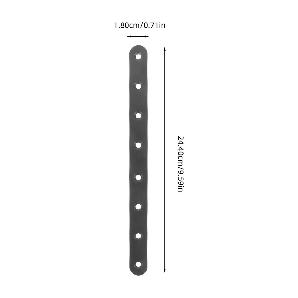 4Pcs Straight Bracket Heavy Duty Metal Bracket for Wood Bookshelves Cabinets Fences Mending Plate Flat Mounting Plate