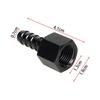 Fuel Line Hose Barb Connector Adapter: AN6/AN8 to 3/8" or 5/16" Rotary Joint with Internal Thread.