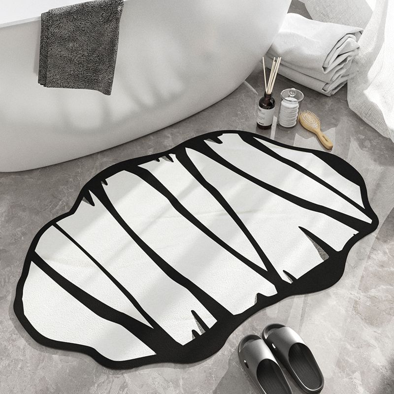 Irregular bathroom absorbent floor mat Non-slip quick-drying foot mat Special-shaped minimalist bathroom floor mat Door mat