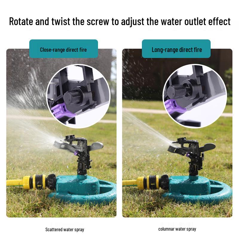Adjustable 360° Rotating Rocker Arm Lawn & Garden Sprinkler