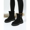 Plus Size Women's Snow Boots 2025 Winter New Arrival Fleece-Lined Women's Shoes Warm Boots