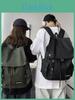 Minimalist Oxford Cloth Backpack For Travel With Feature For Unisex Casual Use