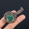 Malachite Pendant, 999 Copper Wire Wrapped Pendant Jewelry. Gift For Women Handmade Pendant Gemstone Jewelry