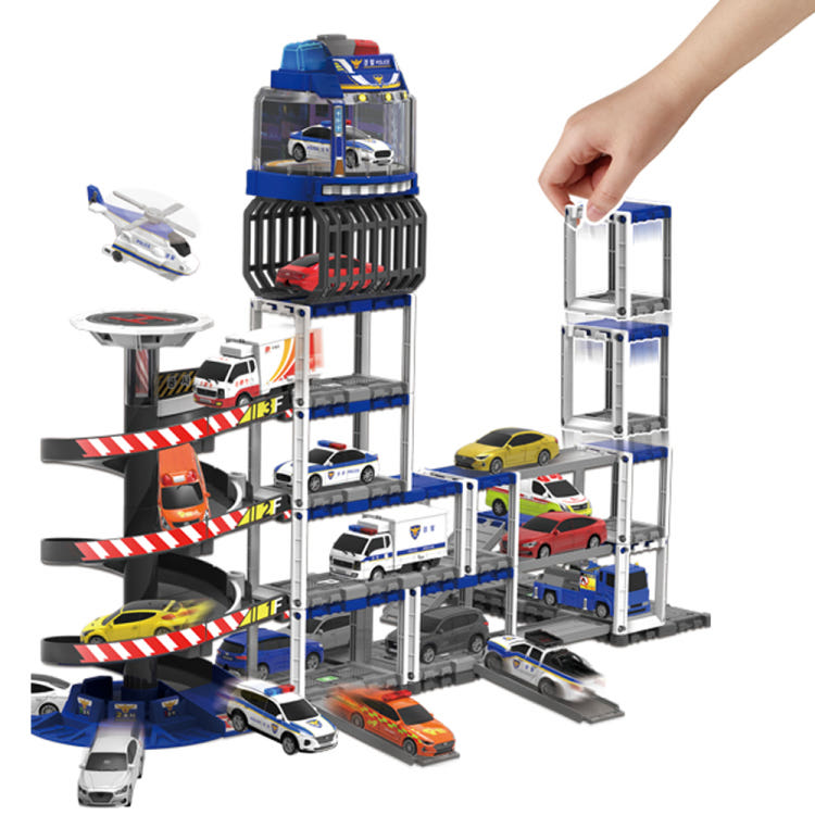 [mimi world] Mimiworld World Car Police Headquarters Parking Block Playset