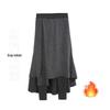 Women's Irregular Skirt Pants: Unique Multi-Layer Design, Large Size, Fake Two-Piece Style