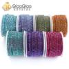 Colors Magic Volcano 5yd 10yd/roll Rhinestones Trim Cup Chain Strass Decorative Applique Crystal Trimmings For Needlework