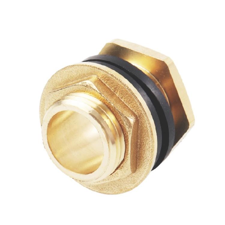 Rustproof Brass Threaded Adapter For Rainwater Tanks Barrels Container Water Tap Connector 1/2 3/4" 1''