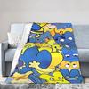 Cartoon Blankets Fleece Spring/Autumn Bfdi Breathable Lightweight Thin Throw Blanket for Home Car Bedspreads