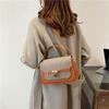 Retro Color Block Women's Shoulder & Crossbody Bag - Light Luxury Small Square Handbag