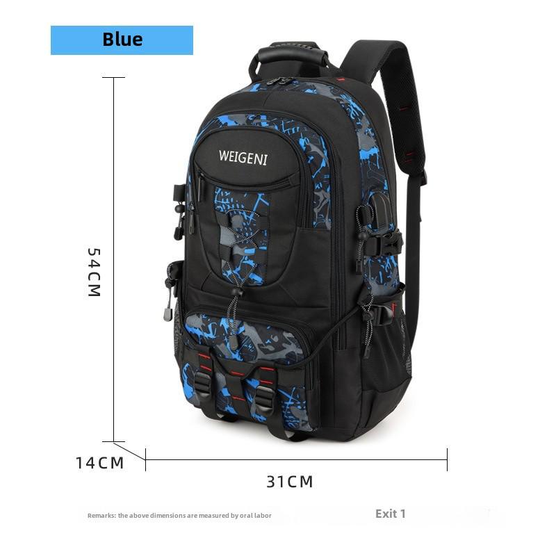 Men's Waterproof Large-Capacity Travel & Sports Backpack for Outdoor & School