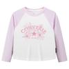 Girls' Classic White Raglan Sleeve Long T-shirt