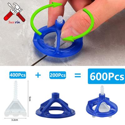 50–600 Stück Spiral-Clips für Keramikfliesen-Nivelliersystem, Abstandshalter, Gurte, Watte zum Verlegen von Fliesen, Wand- und Bodenbefestigung, Konstruktionswerkzeug