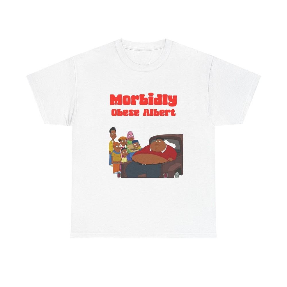 

Morbidly Obese Albert Tee, Funny Unisex Heavy Cotton Shirt, Retro Family Guy Tee 2XL