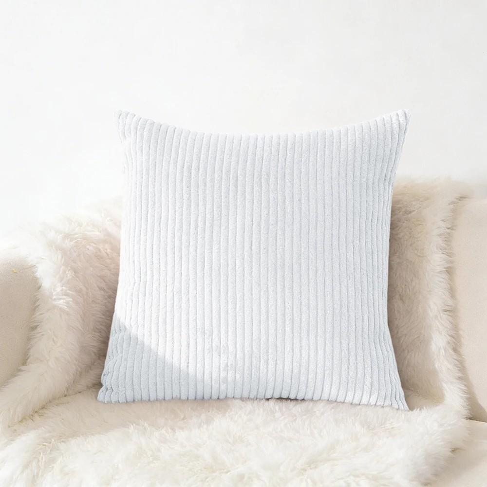 70x70 65x65Large Size Corduroy Pillow Cover Soft Plush Flannel Cushion Cover Fluffy Couch Pillow Case for Sofa Living Room Decor