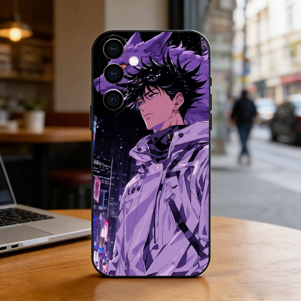 M-Megumi F-Fushiguro Phone Case Black Silicone Soft For Samsung Galaxy A73,A72,A71,A70,A53,A52,A51