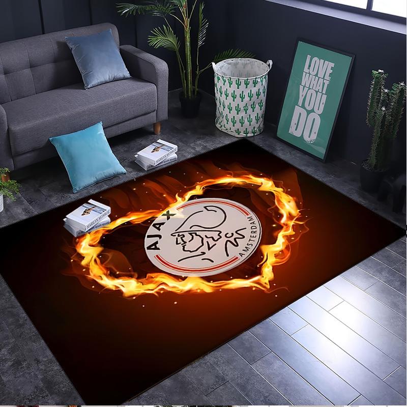 1PC rug Ajax Amsterdam Crest Carpet, Chair Rug,Area Rug for Office Bedroom living rooms bedroom, Doormat decor Christmas fan gifts