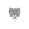 Argento 925 Zirconia Argento Lucido Fiocco Perla Gioielli Donna 791776CZ