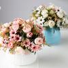 Artificial Flower Rose Daisy Leaves Natural DIY Bouquet Wedding Party Home Decor