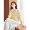 Shexi Women's Pure Cashmere Cherry Jacquard Cardigan
