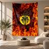 Decorative Tapestry,Villarreal FC Printed Wall Art, Lightweight Wall Hanging For Bedroom Background
