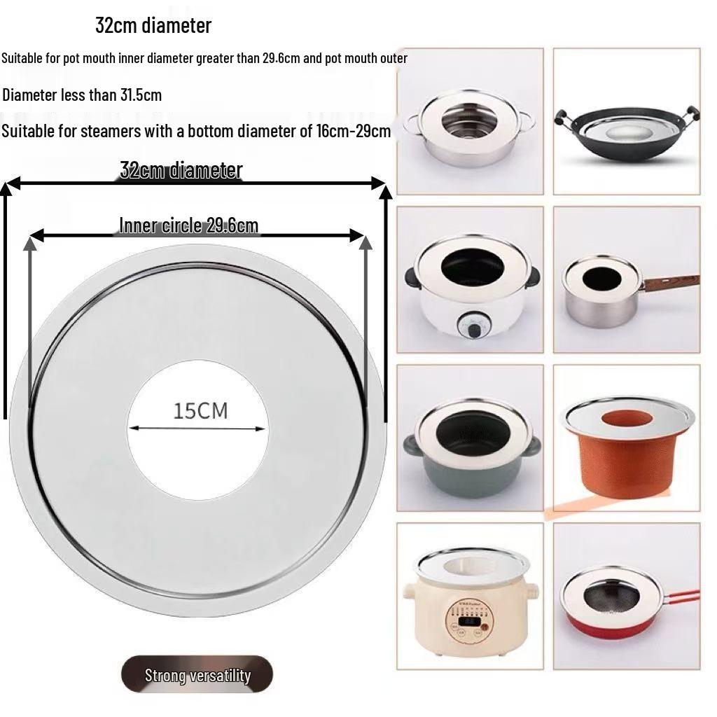 Bamboo Steamer Thickened Steaming Sheet for Wok, Milk Pot, Casserole, and Soup Pot