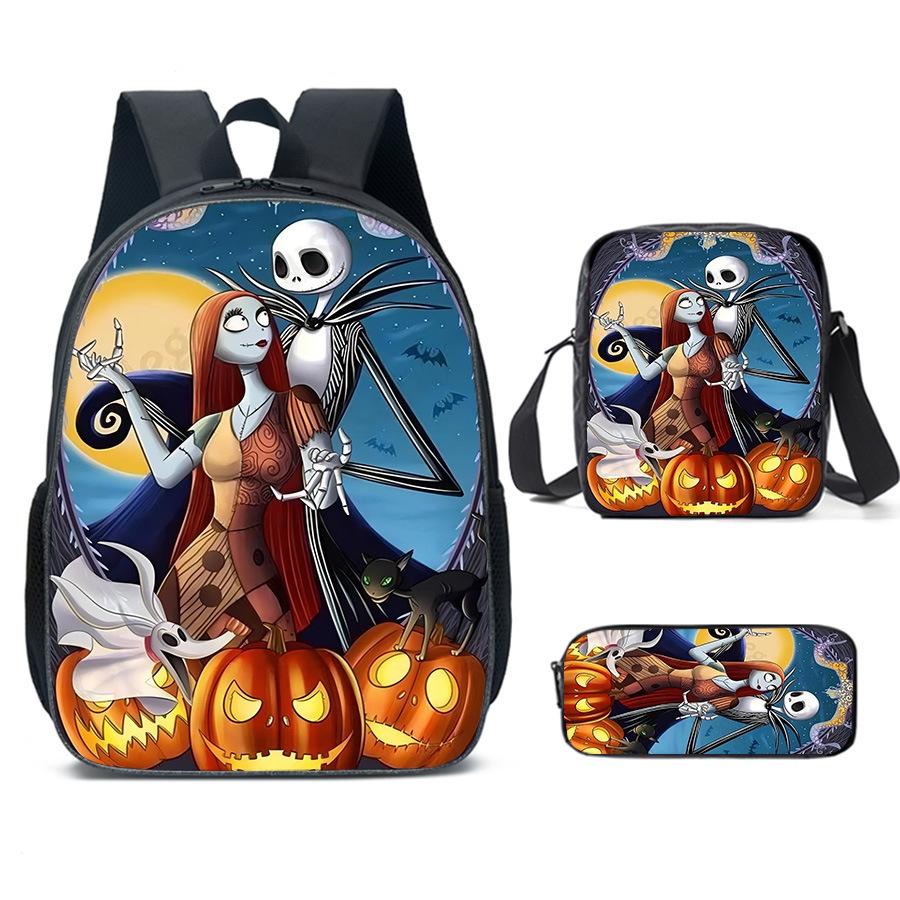 The Nightmare Before Christmas School Bags Men'S And Women'S Backpacks