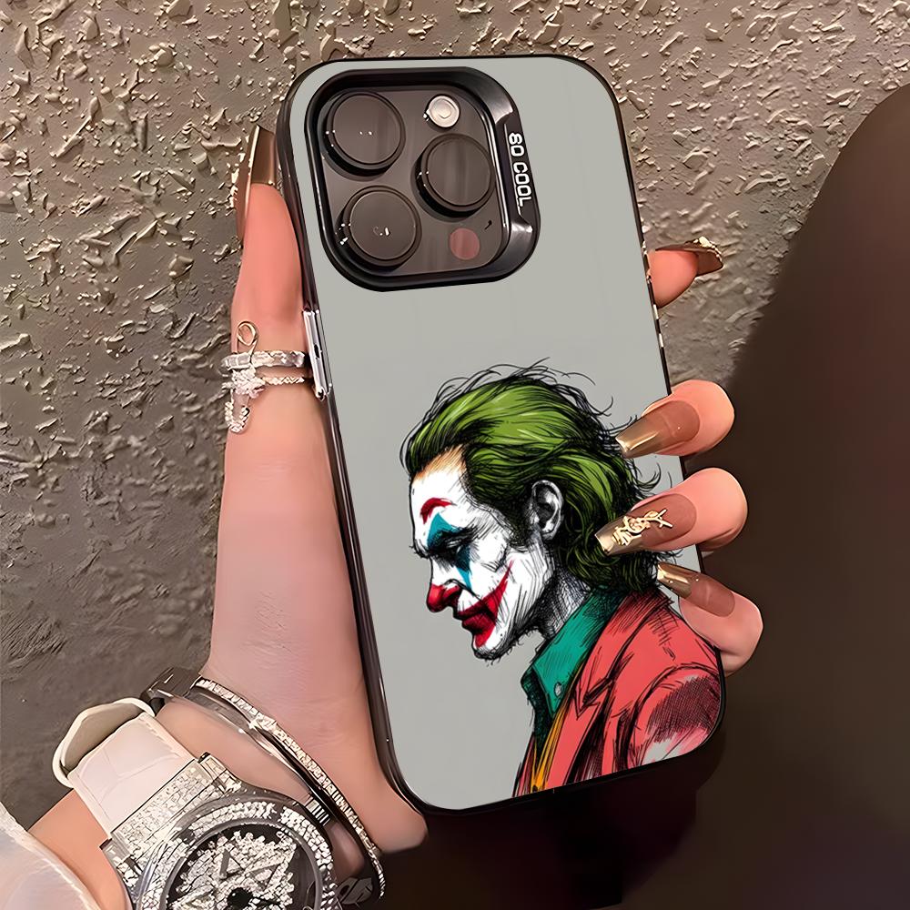 

Happy F-Face J-Jokers Phone Case For IPhone17 Air 16 15 14 Plus 13 12 11 Pro XS Max Silver Black Bumper Case iPhone17
