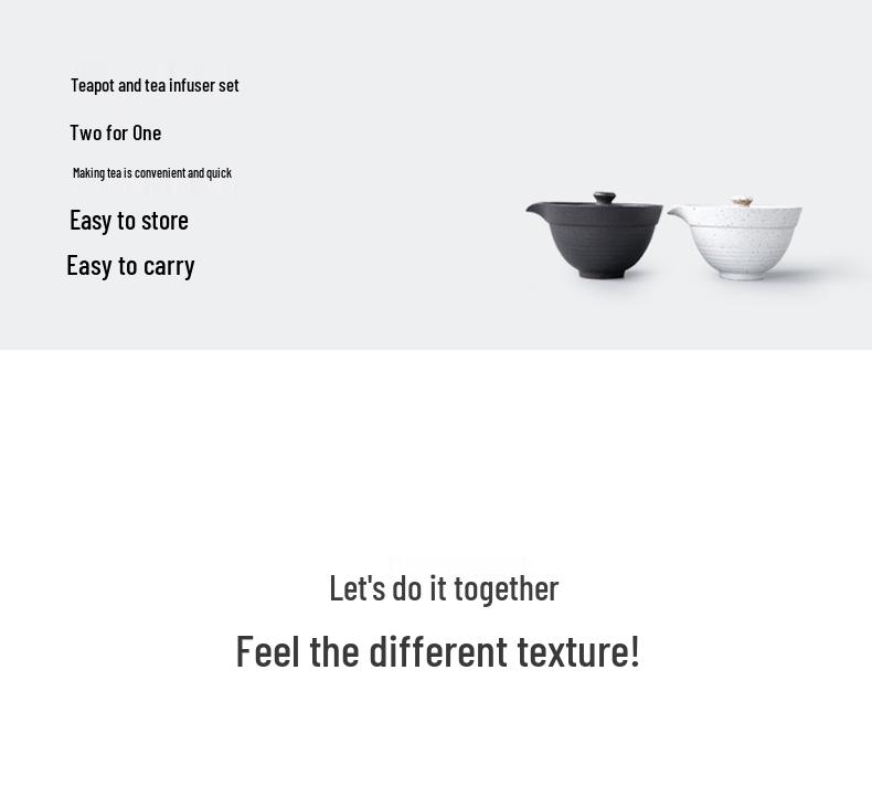 Portable Japanese Black Pottery Tea Set with One Teapot and Two Cups - Ideal for Travel or As a Souvenir Gift