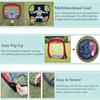 Nylon Football Goal Net Foldable Soccer Goal Adults Football Target Net for Playground Backyard Indoor Outdoor Use