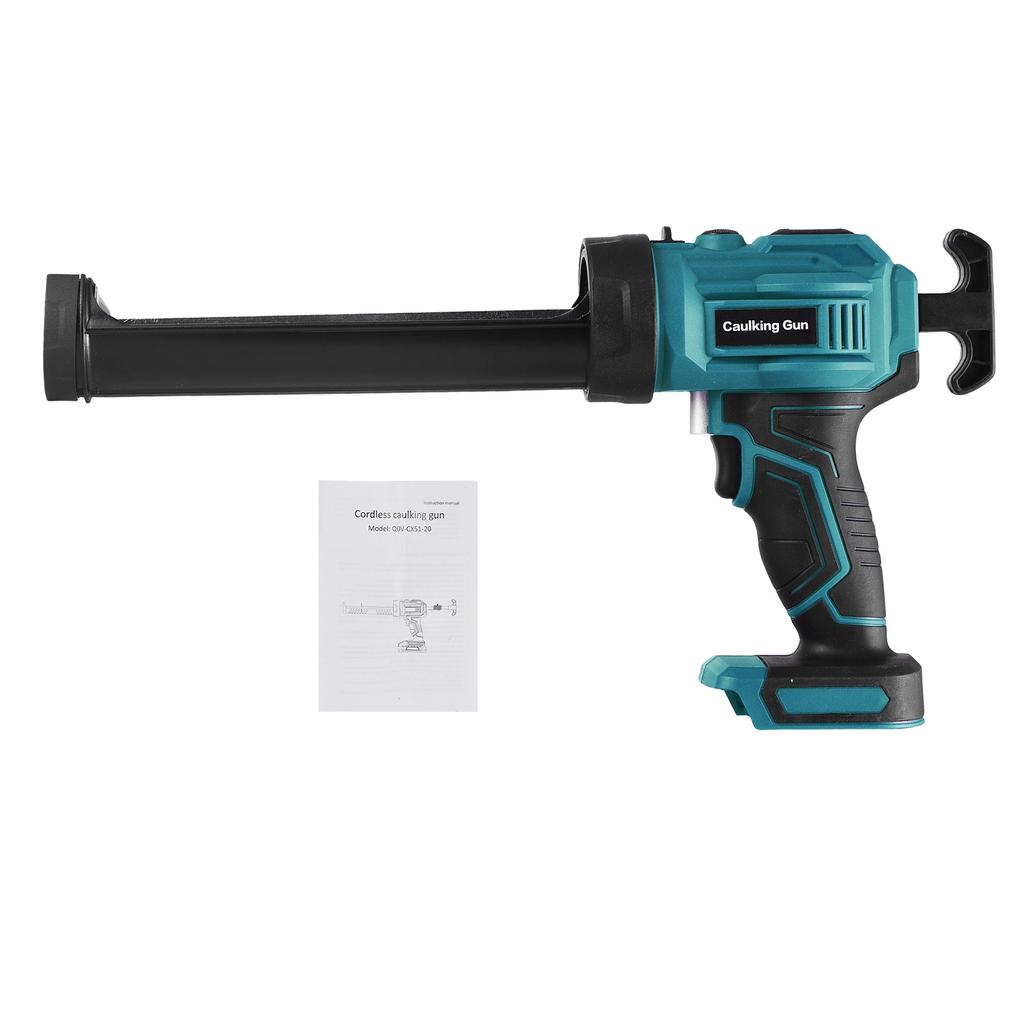 Cordless Caulking Machine 20V Hand held Electric Caulking Tool Kit 4 Adjustable Speeds and LED Light Design for Filling